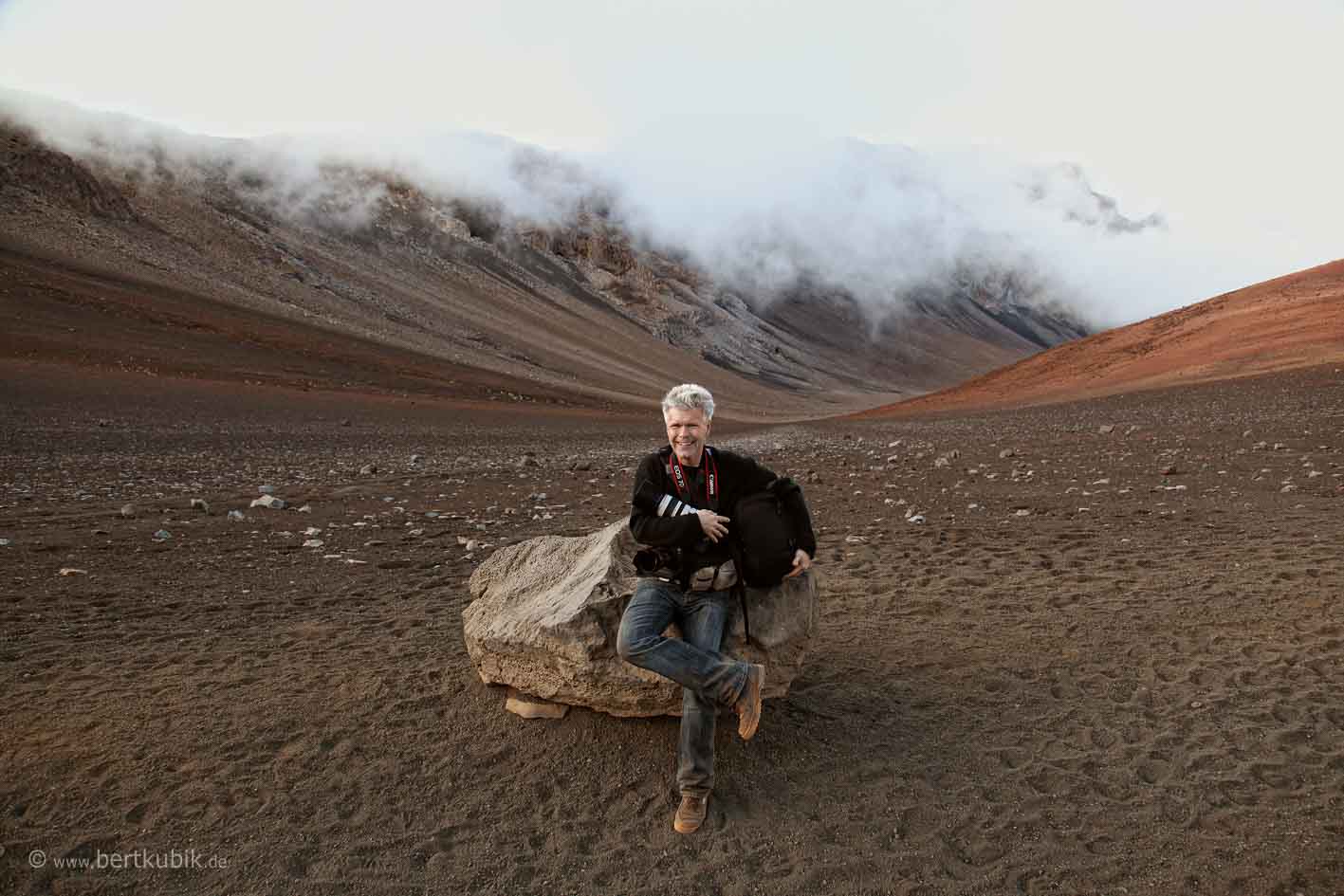 Fotograf Bert Kubik in Hawaii